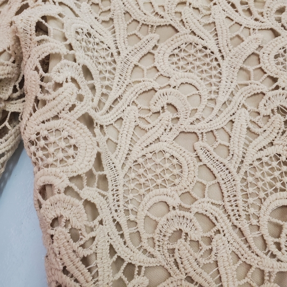 Today's Designer | Embroidered Nude Capris - Picture 6 of 8